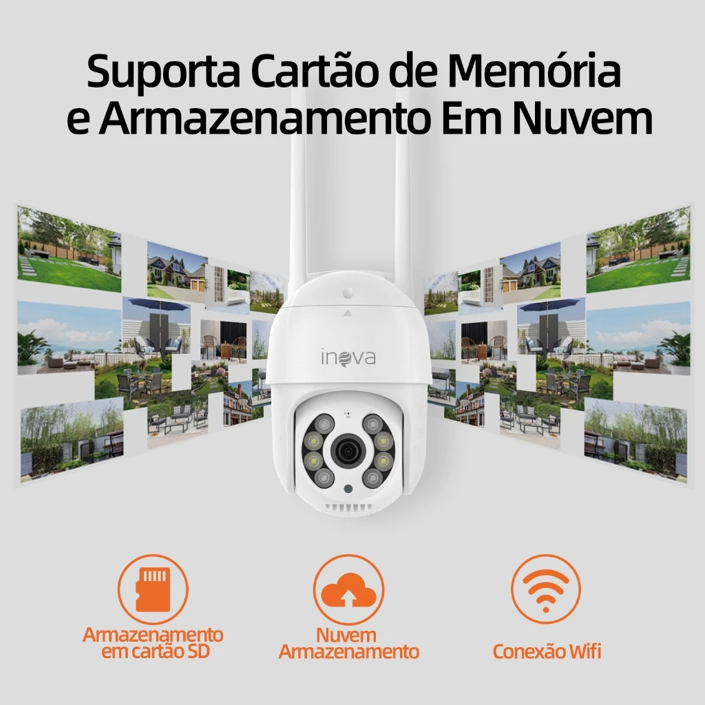 Câmera de Segurança 360° Full HD