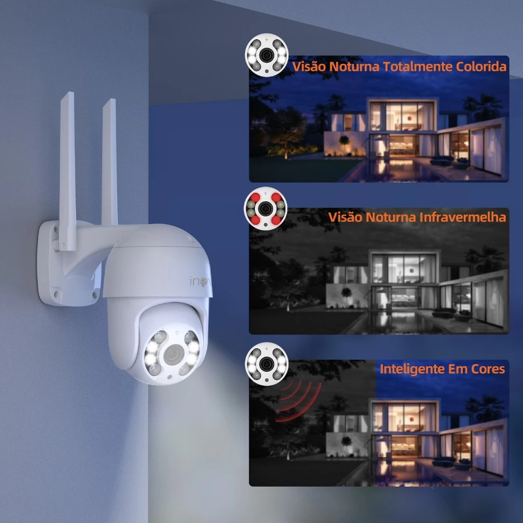 Câmera de Segurança 360° Full HD