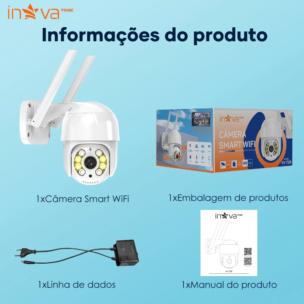 Câmera de Segurança 360° Full HD