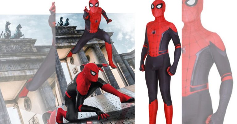 Vista-se como o herói! Traje cosplay adulto do Homem-Aranha: Longe de Casa com design fiel, materiais duráveis e visual impressionante!