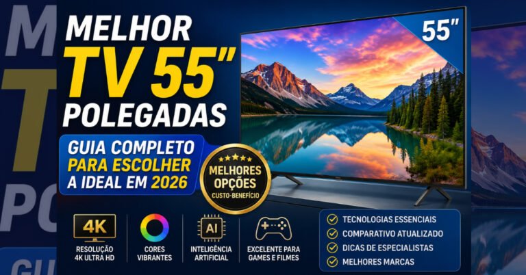 Melhor TV 55 Polegadas: Guia Completo para Escolher a Ideal em 2026