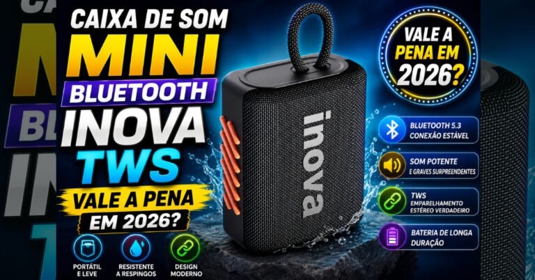 Caixa de Som Mini Bluetooth Inova TWS: Vale a Pena em 2026?