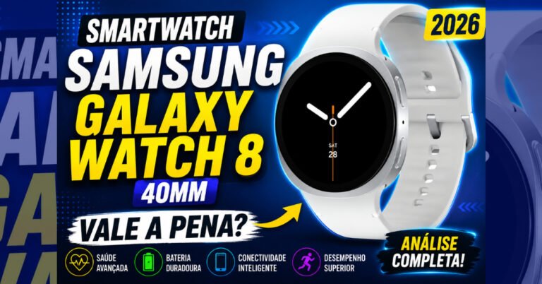 Smartwatch Samsung Galaxy Watch 8 40mm: Vale a Pena em 2026?