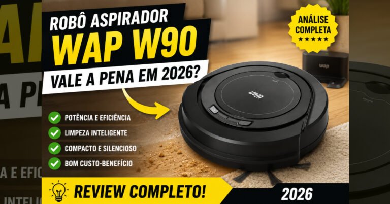 Robô Aspirador Robot W90 WAP: Vale a Pena em 2026?