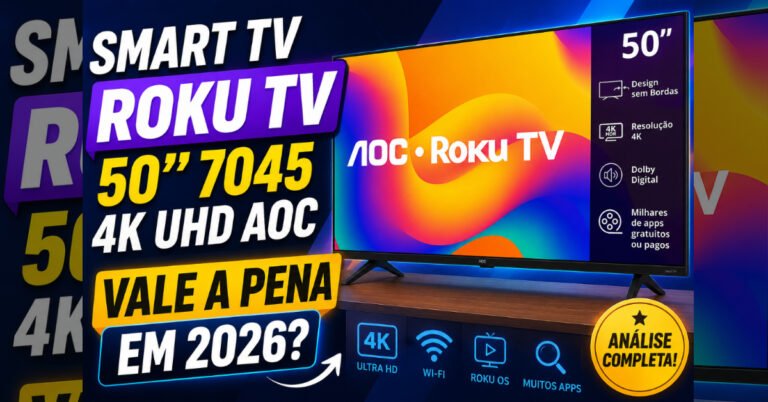 Smart TV Roku TV 50 7045 4K UHD AOC: Review