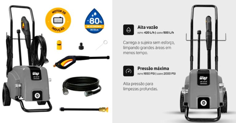 Lavadora de Alta Pressão WAP 4100: potência profissional