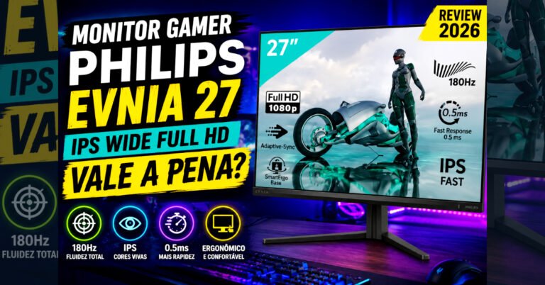 Monitor Gamer Philips Evnia 27 IPS Wide Full HD: Vale a Pena?