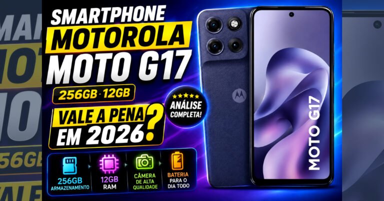 Smartphone Motorola Moto G17 256GB 12GB: Vale a Pena em 2026?