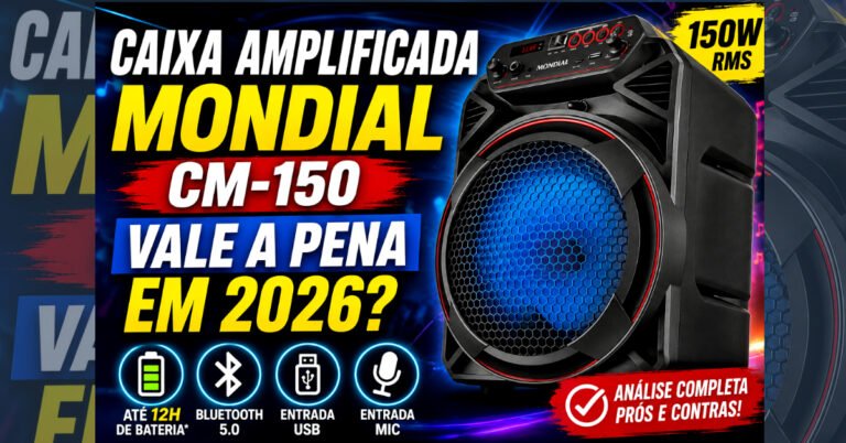 Caixa Amplificada Mondial CM-150: Vale a Pena em 2026?