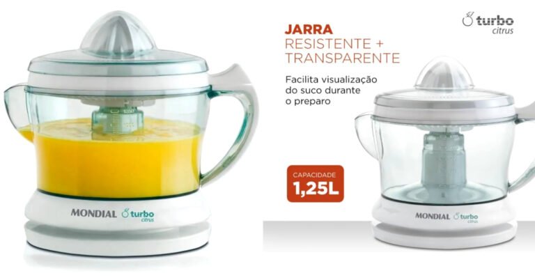 Espremedor Turbo Citrus Mondial 25W E-01: Vale a Pena?
