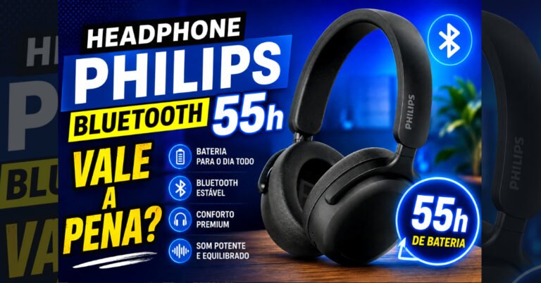 Headphone Philips Bluetooth 55h: Vale a Pena?