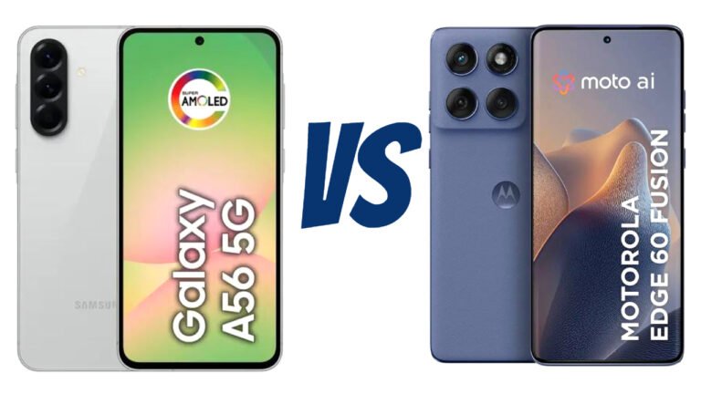 Samsung Galaxy A56 vs Motorola Edge 60: qual é melhor?